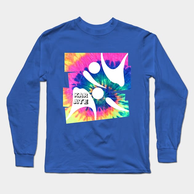 KARATE Colorful Tie Dye Long Sleeve T-Shirt by O.M design
